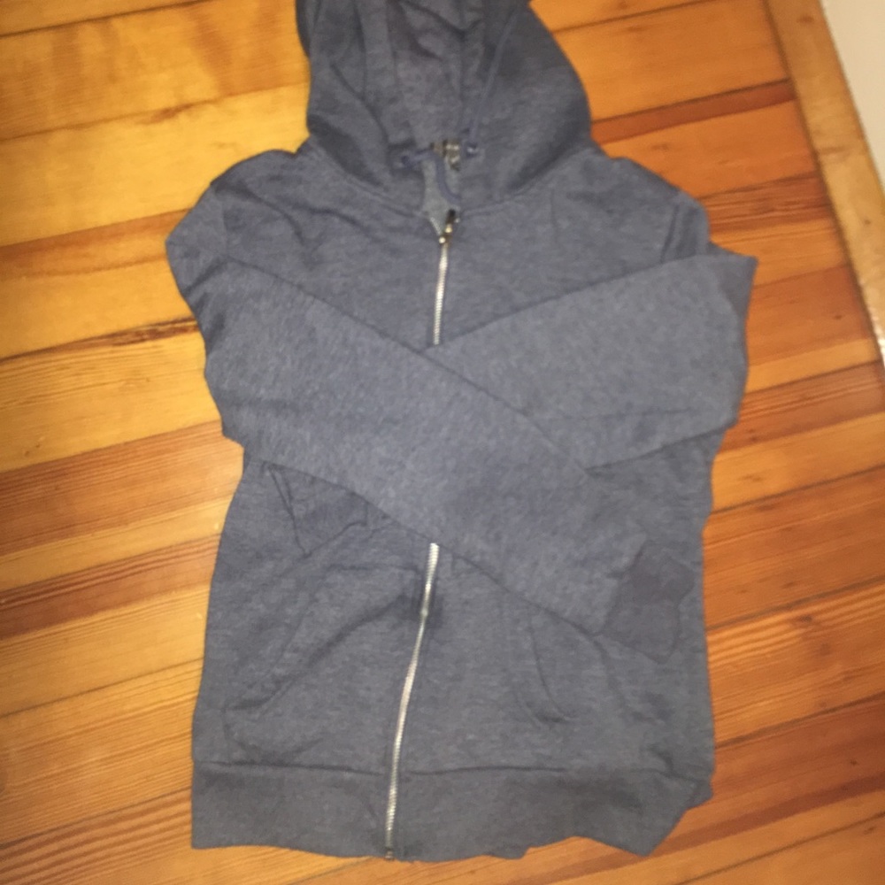 Gray/blue primark zip hoodie